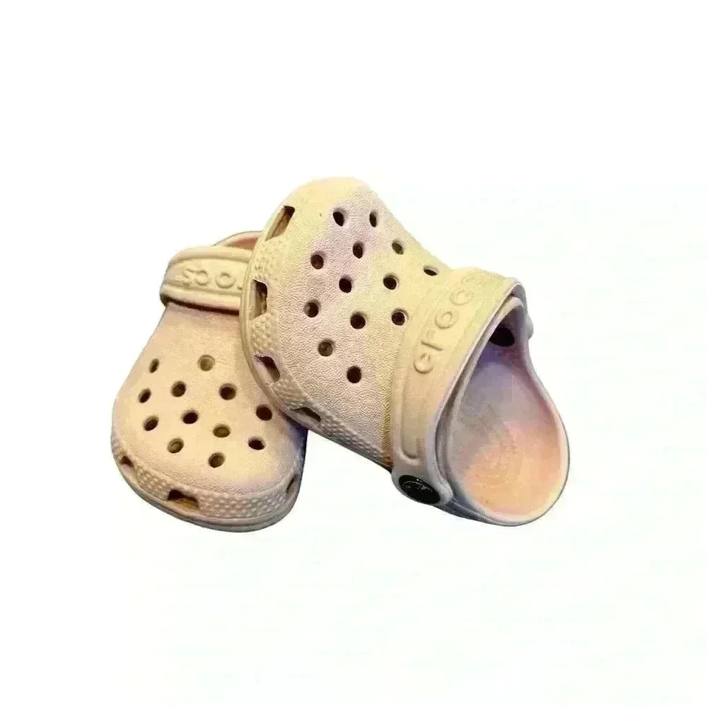 Crocs Toddler Classic Clog Light Pink Size 2/3 Casual Shoes